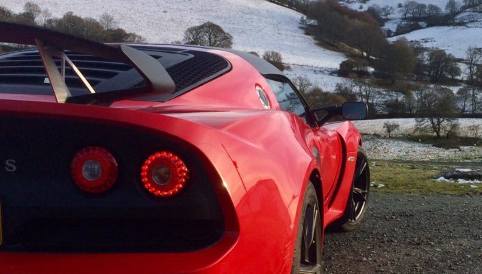 Lotus Exige Sport 350 Exploring Snowy Welsh Hills